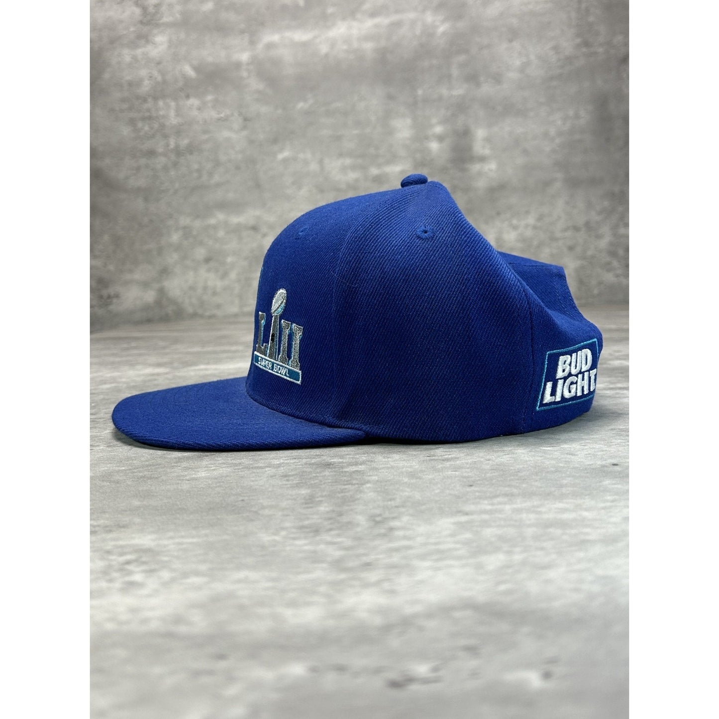 Super Bowl LII NFL Bud Lite Embroidered Logo Football Snapback Hat OSFA