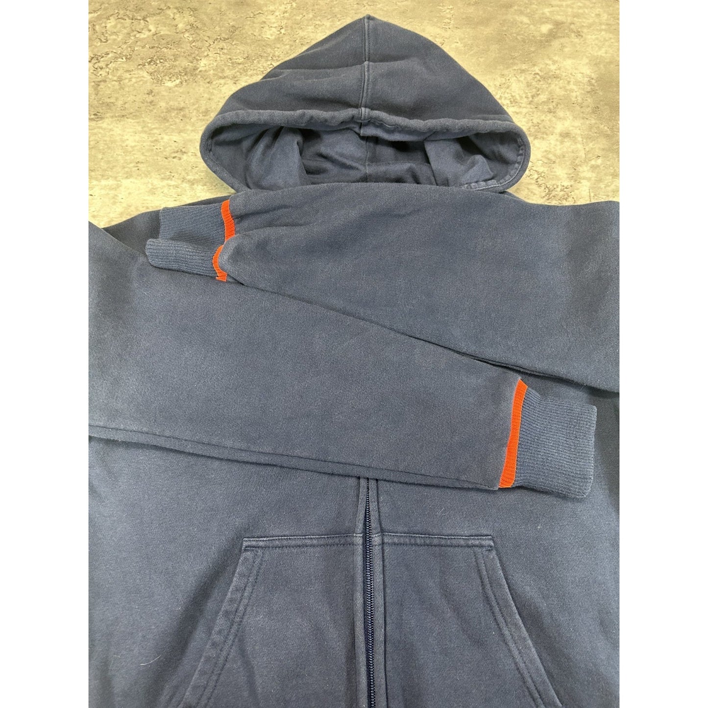 Vintage Illinois Illini NCAA Nike Full Zip Hooded Sweatshirt Sz YOUTH Medium