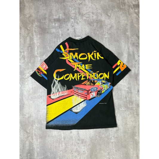 VTG 1995 Jeff Gordon #24 Dupont Racing Nascar All Over Print T-Shirt Size Large