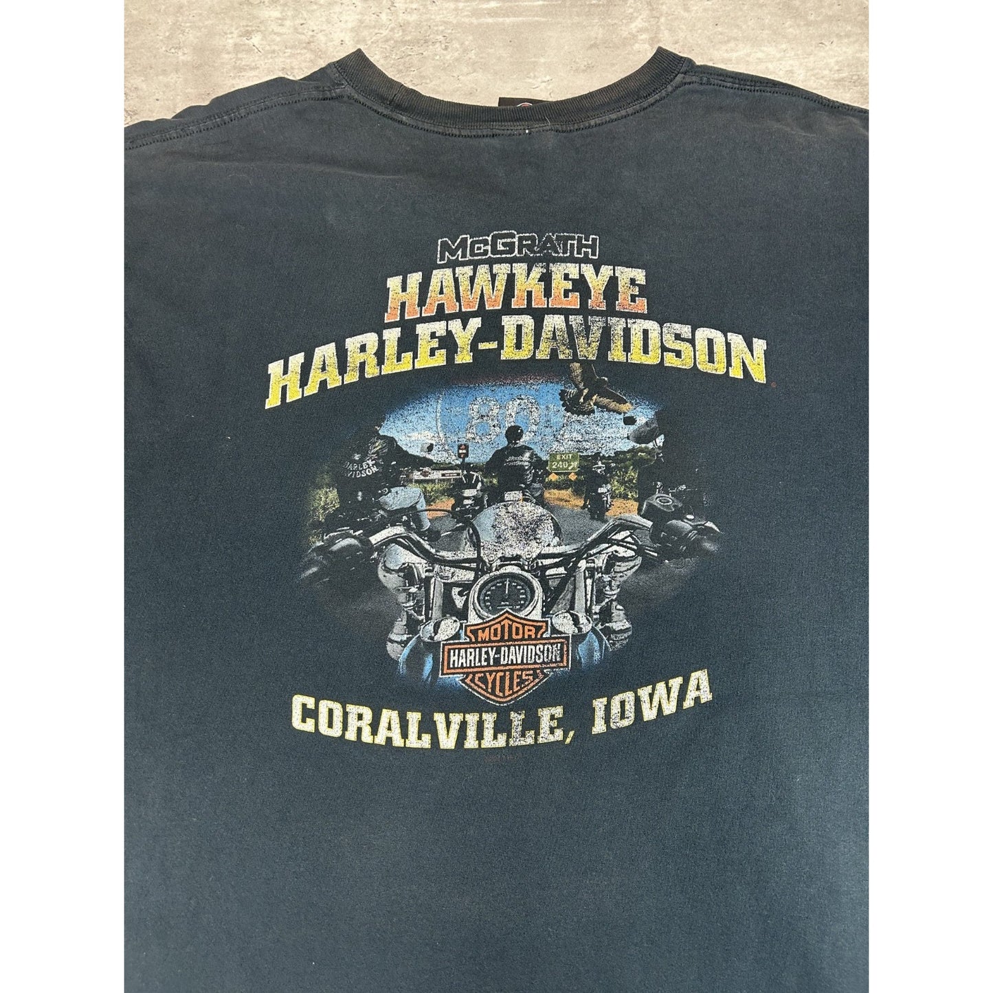Harley Davidson Motorcycles Grim Reaper Graphic T-Shirt Size 2XL Black