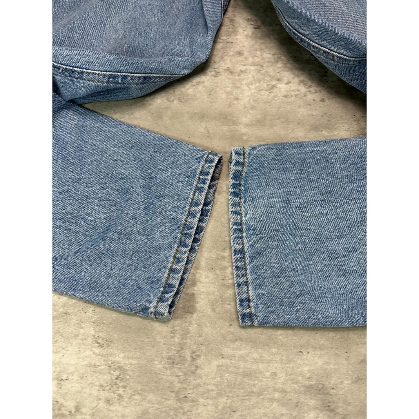 Vintage Carhartt Relaxed Fit Light Wash Denim Workwear Pants Size 37