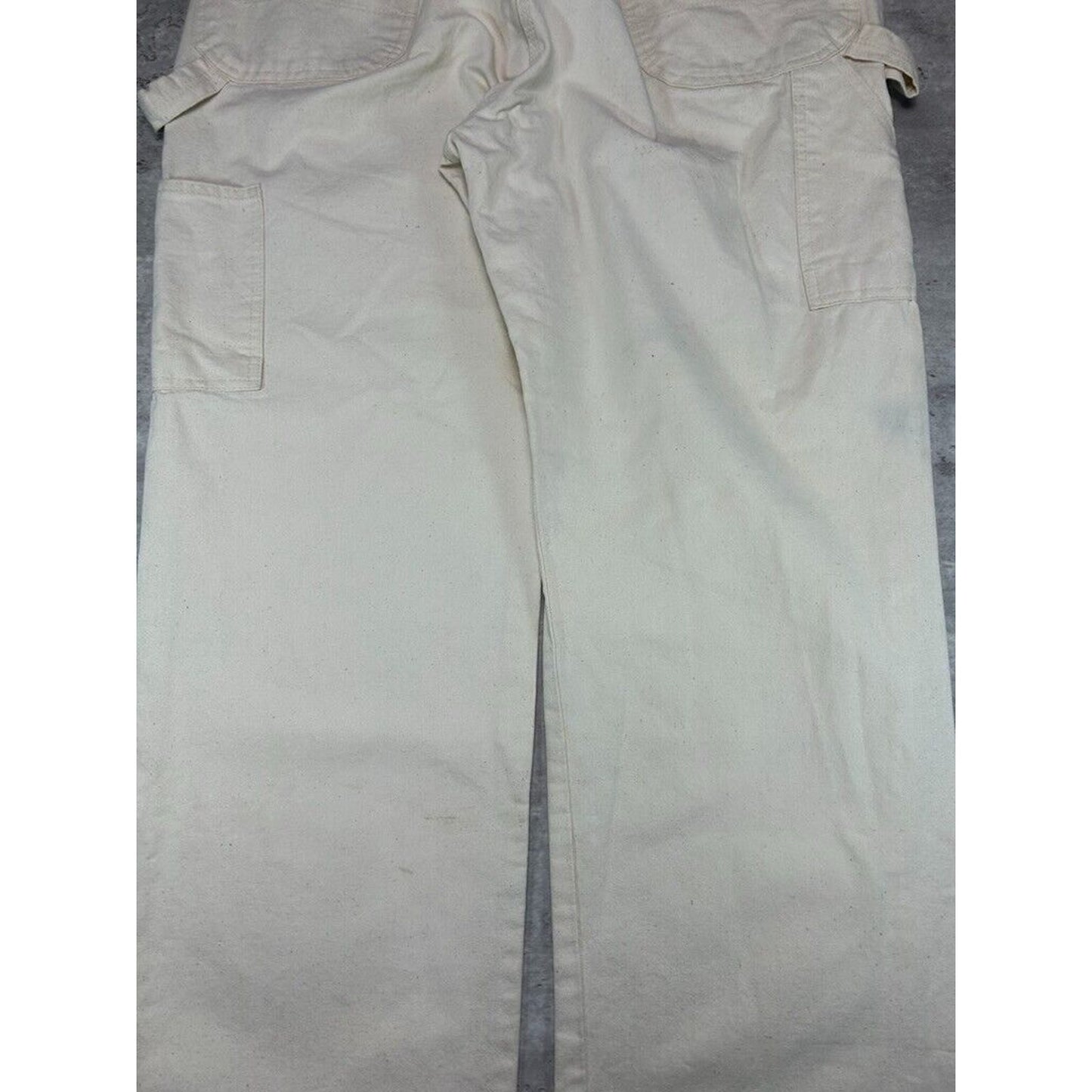 Vintage Dickies Canvas Workwear Painters Pants Size 38 Cream