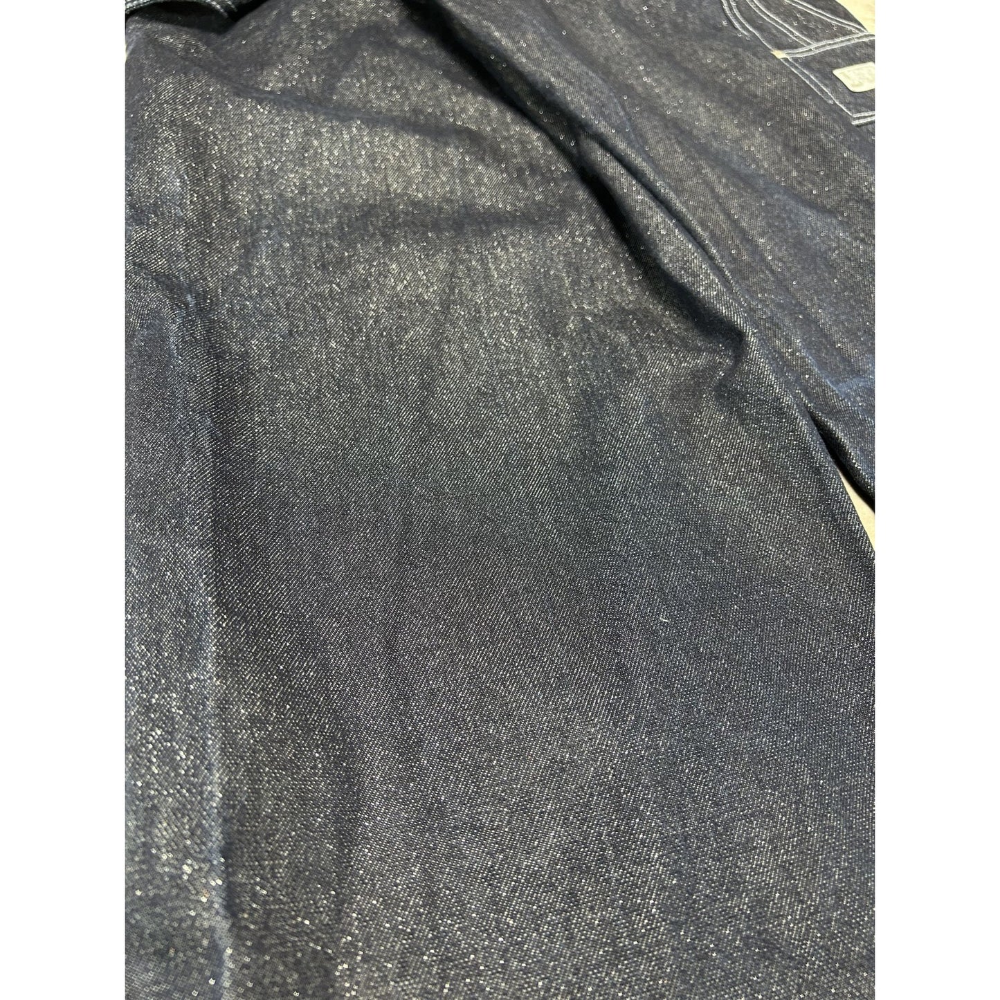 Vintage Y2K Southpole Dark Wash Sparkle Denim Workwear Style Carpenter Pants 31