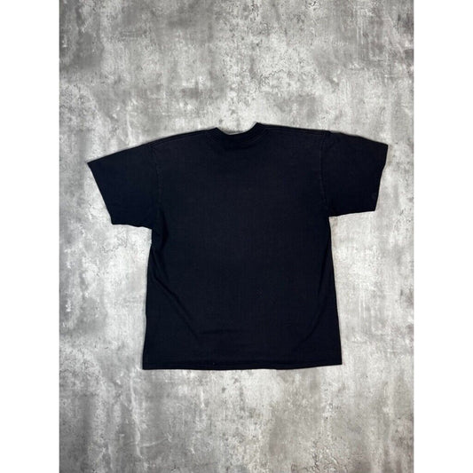 Vintage 90s Dalmatian Dog Portrait Graphic T-Shirt Size XL Black