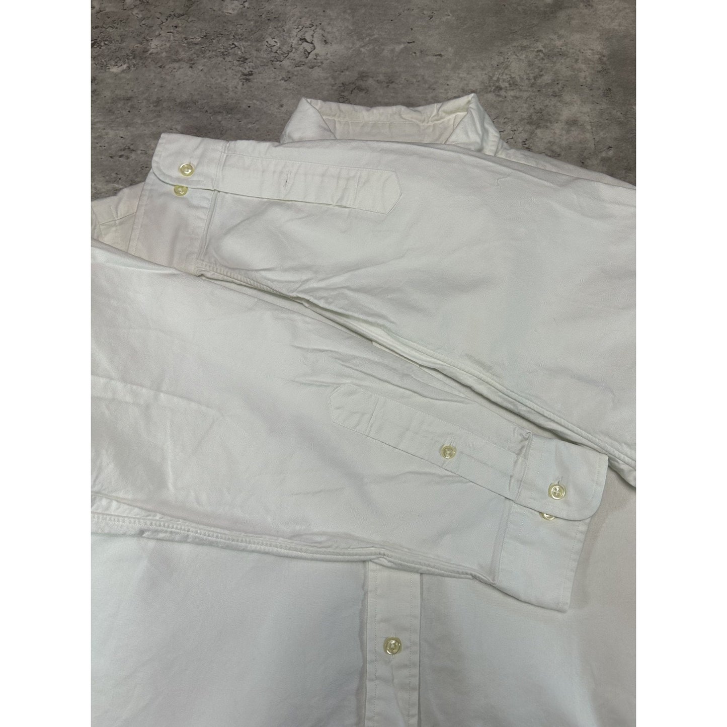 Vintage Polo Ralph Lauren Long Sleeve Reworked Cropped Button Up Shirt Sz XL