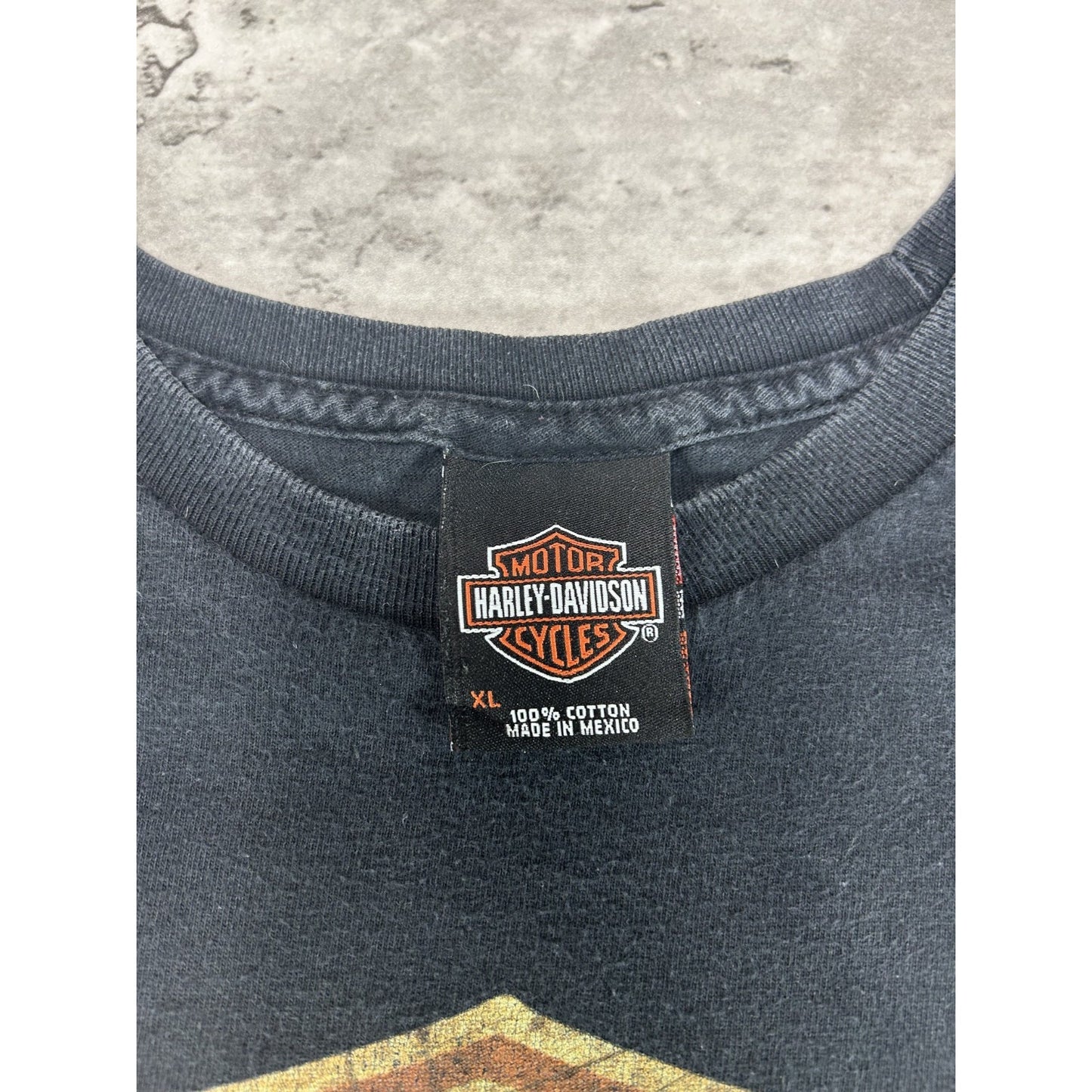 Harley Davidson Motorcycles Classic Logo Graphic T-Shirt Size XL Black