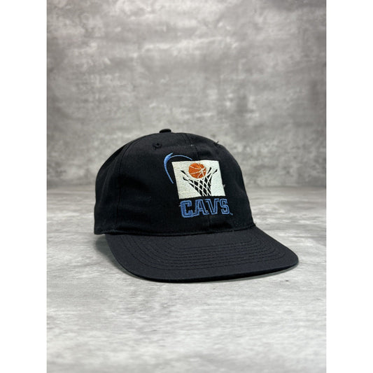 VTG 90s Cleveland Cavaliers NBA Embroidered Logo Basketball Snapback Hat OSFA