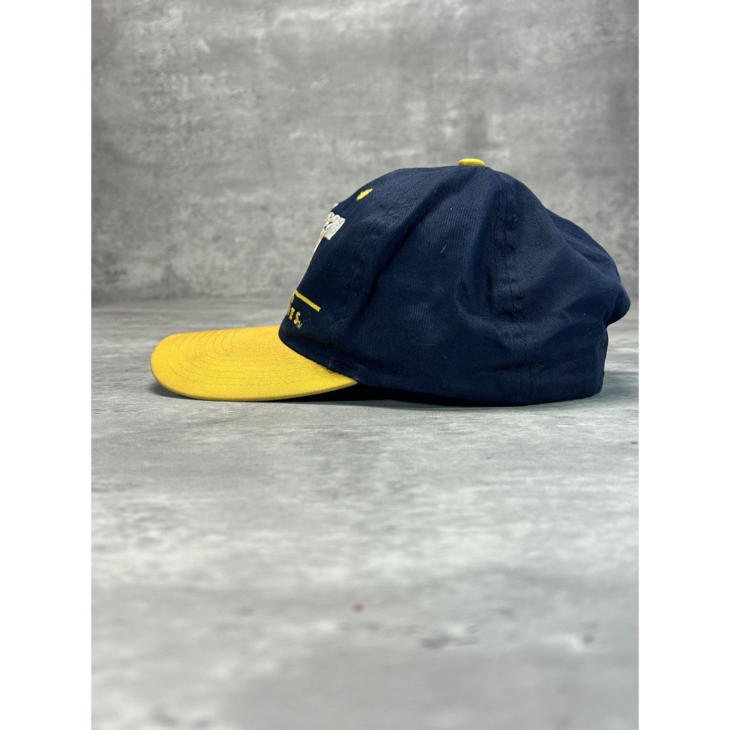 Vintage 90s Michigan Wolverines NCAA Embroidered Spellout Snapback Hat OSFA