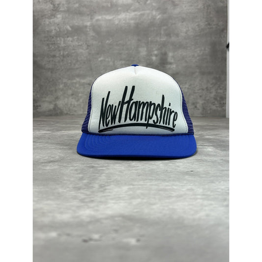 Vintage 90s New Hampshire Destination Spellout Graphic Snapback Hat OSFA