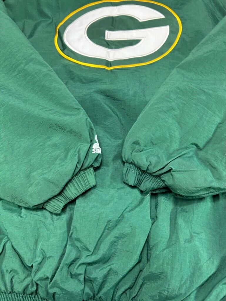 Vintage 90s Green Bay Packers NFL Insulated Full Zip Starter Jacket Size XL