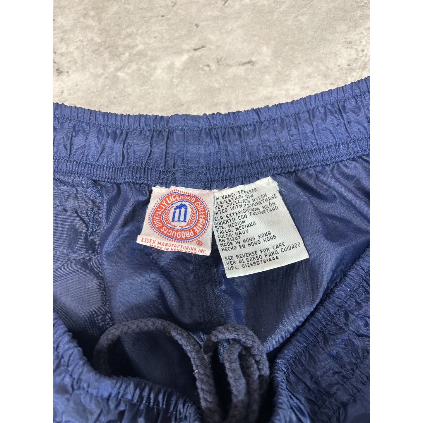 Vintage 90s Tennessee Volunteers NCAA Embroidered Nylon Track Pants Size Medium