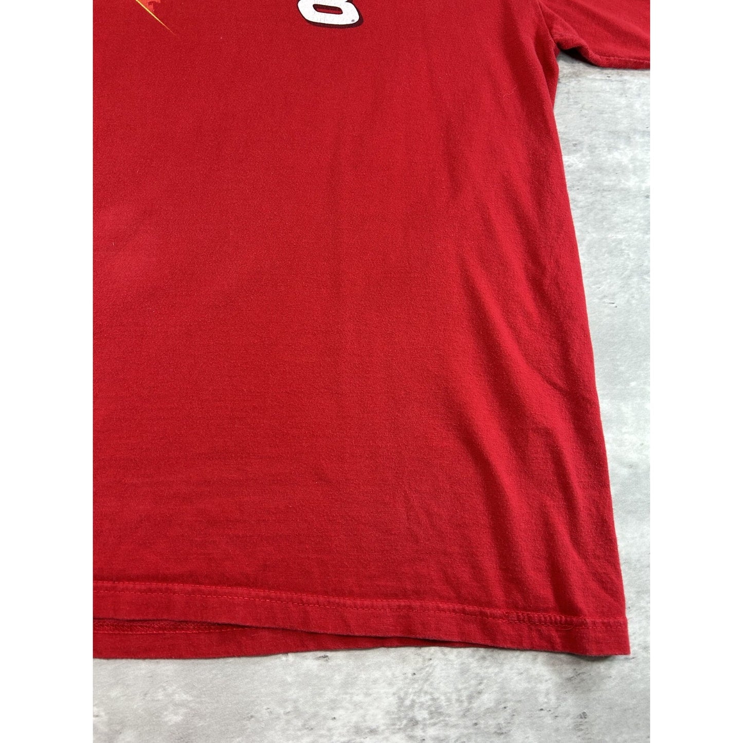 Vintage Dale Earnhardt Jr #8 Nascar Budweiser Spell Out T-Shirt Size XL Red