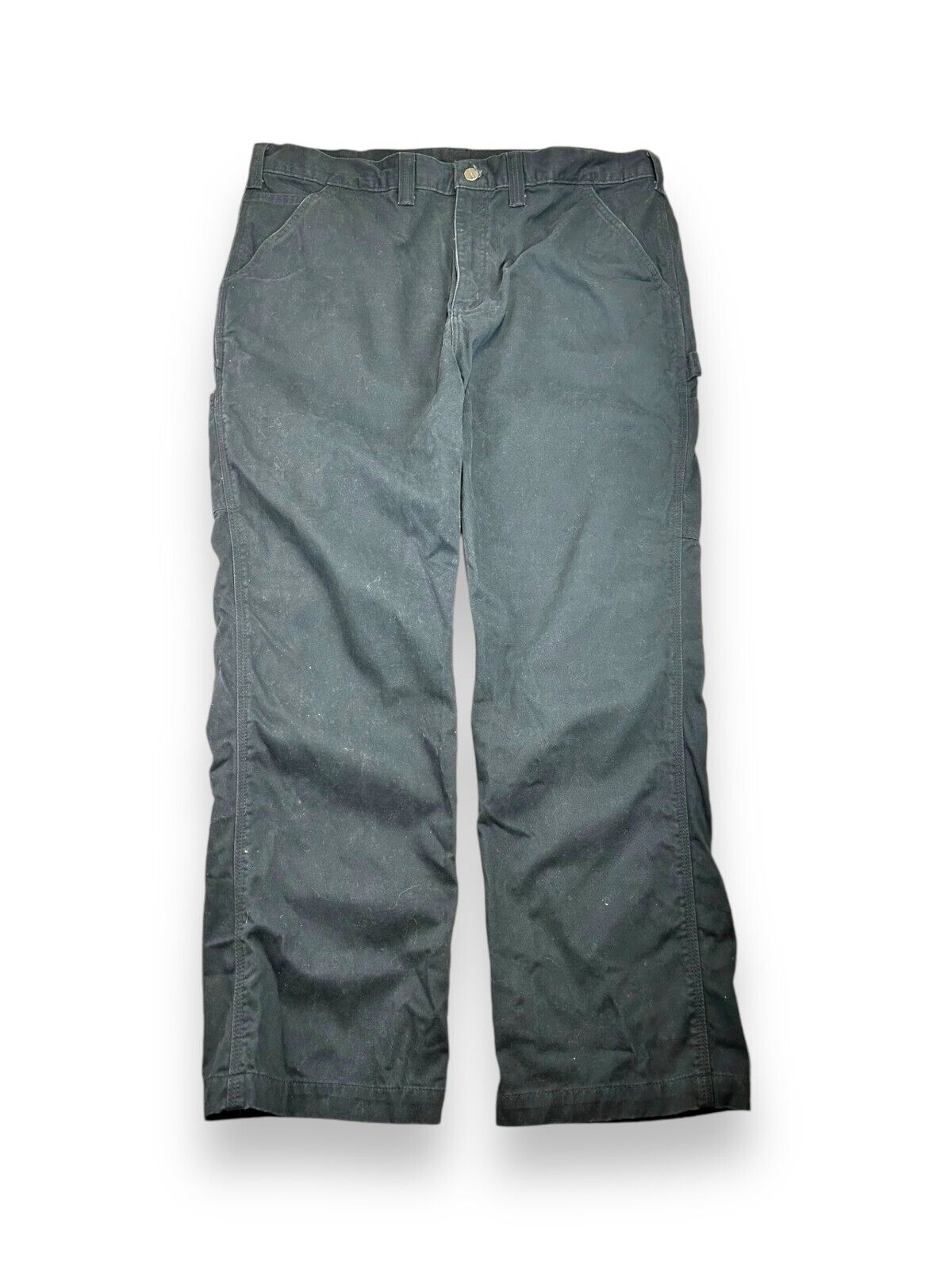 Vintage Carhartt Relaxed Fit Canvas Workwear Carpenter Pants Size 40W Black