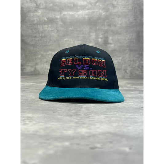 Vintage 1996 MGM Seldon Vs Tyson Boxing Embroidered Snapback Hat OSFA