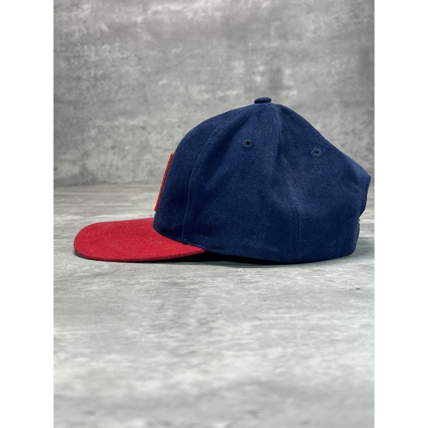Vintage 90s Fila Embroidered Logo Two Tone Strapback Hat OSFA