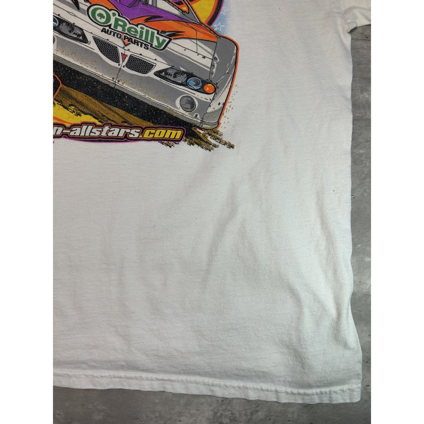 Southern All Star Racing Series Race Graphic T-Shirt Size 2XL White
