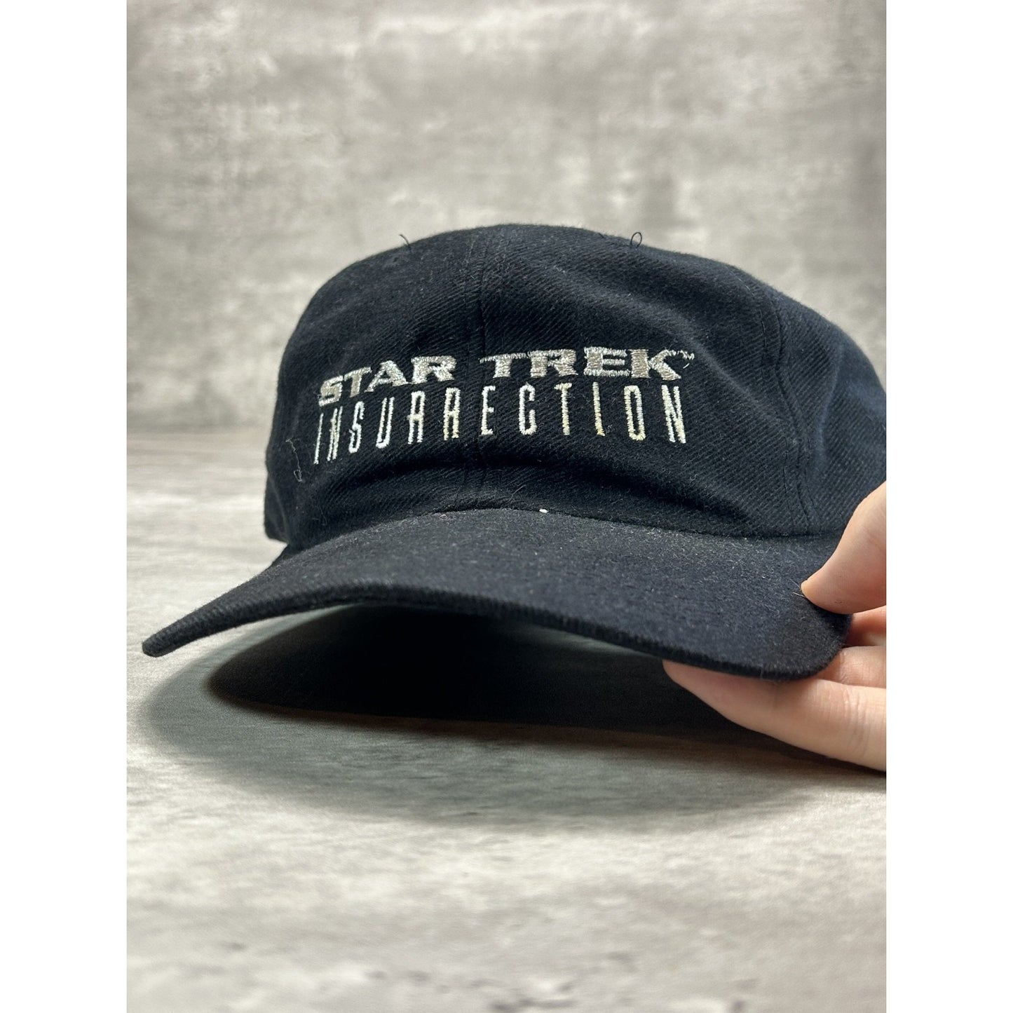Vintage 90s Star Trek Insurrection Embroidered Movie Promo Snapback Hat OSFA