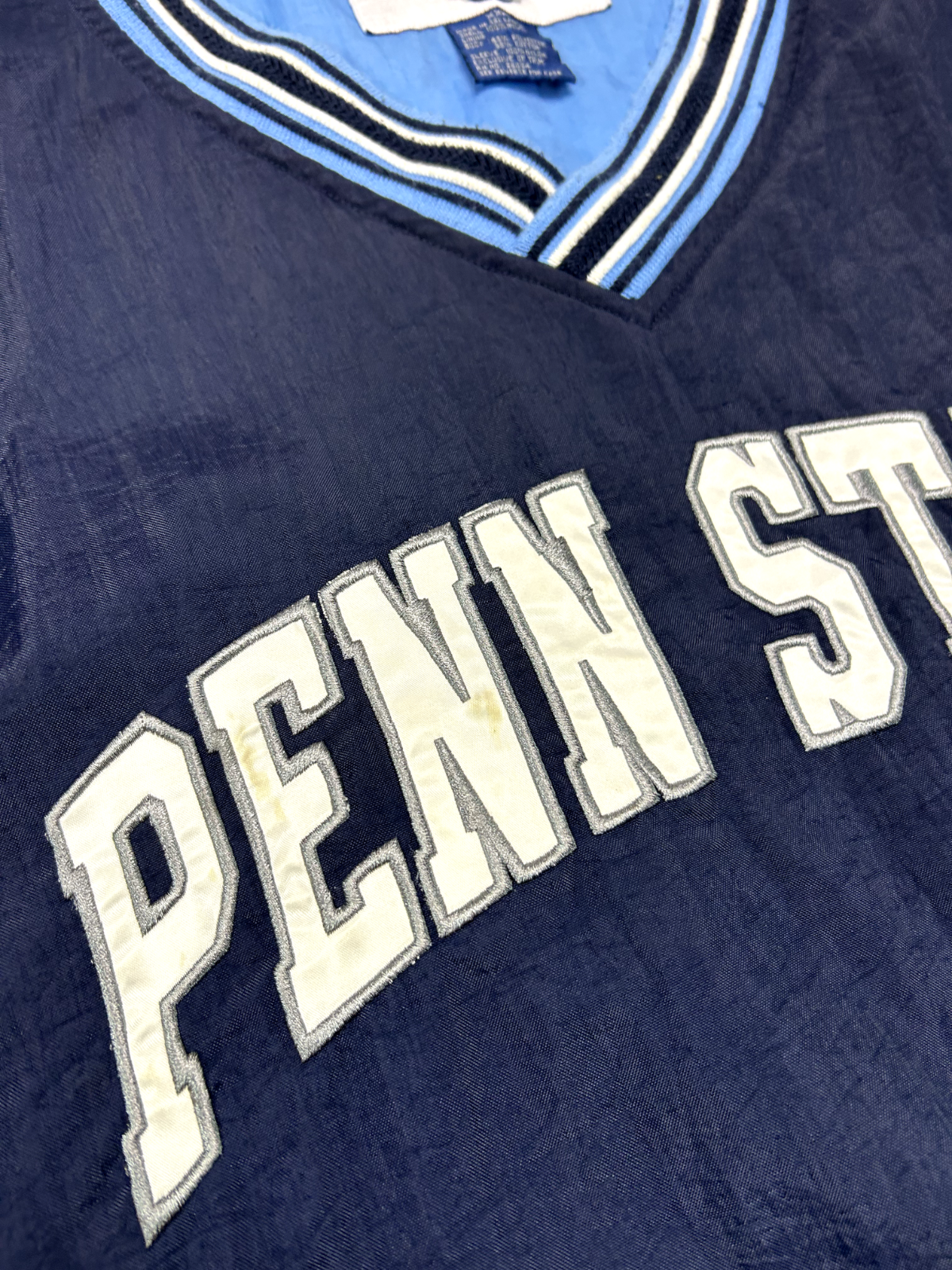 Vintage 90s Penn State Nittany Lions NCAA Champion Nylon Pullover Jacket Size XXL