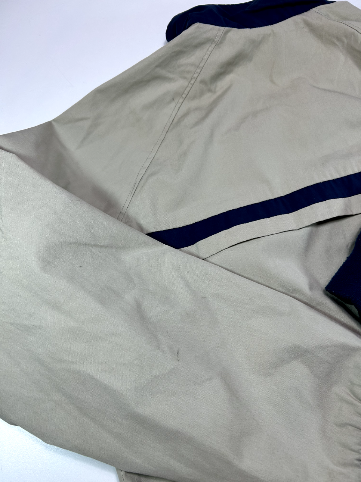 Vintage 80s Woolrich Full Zip Multi Pocket Two Tone Windbreaker Jacket Medium
