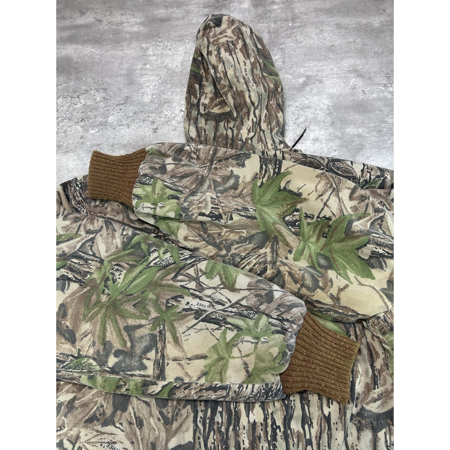 Vintage 80s/90s Walls Realtree Camo Full Zip Hooded Hunting Jacket Size Large