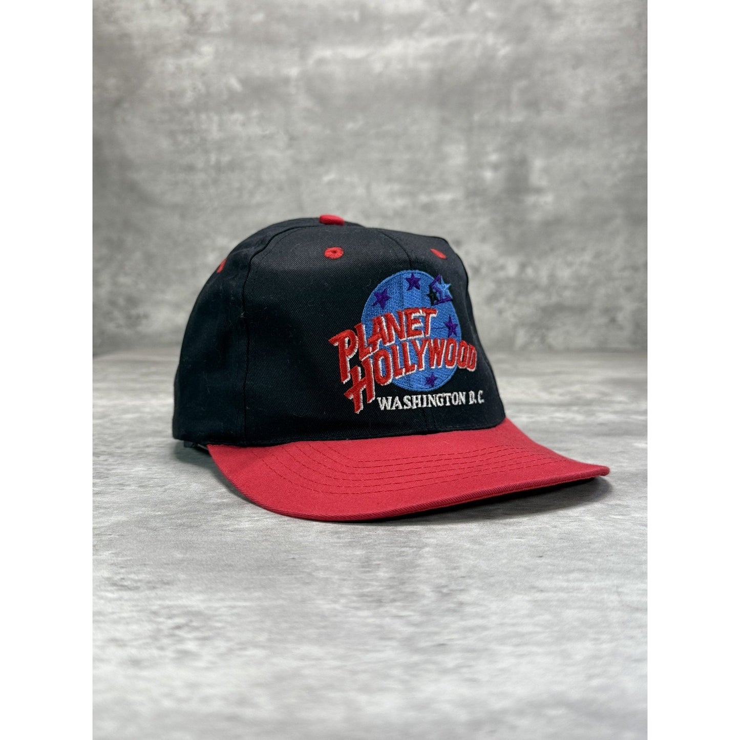 Vintage 90s Planet Hollywood Embroidered Logo Destination Snapback Hat OSFA