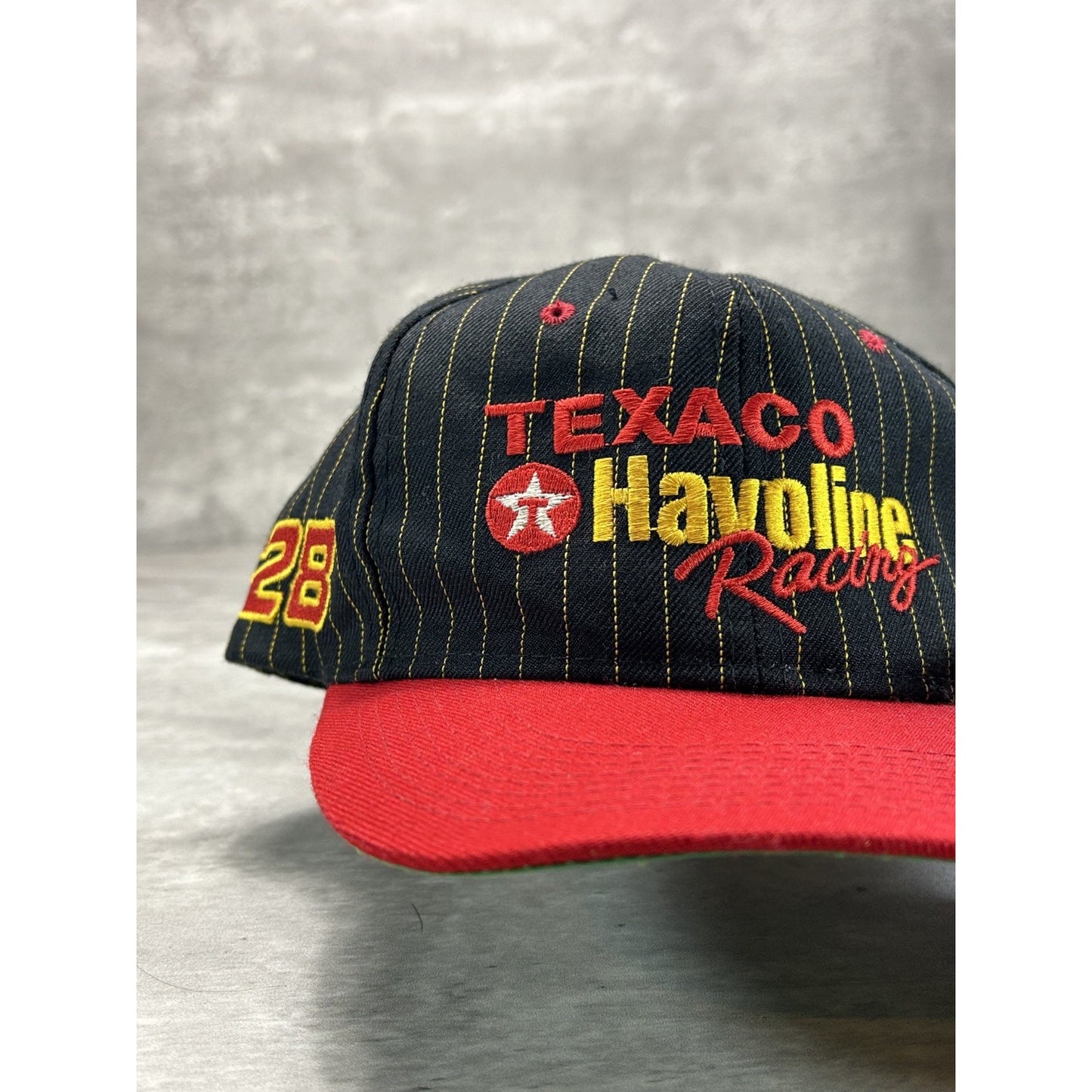 Vintage Robert Yates #28 Havoline Racing Pinstripe Nascar Snapback Hat OSFA