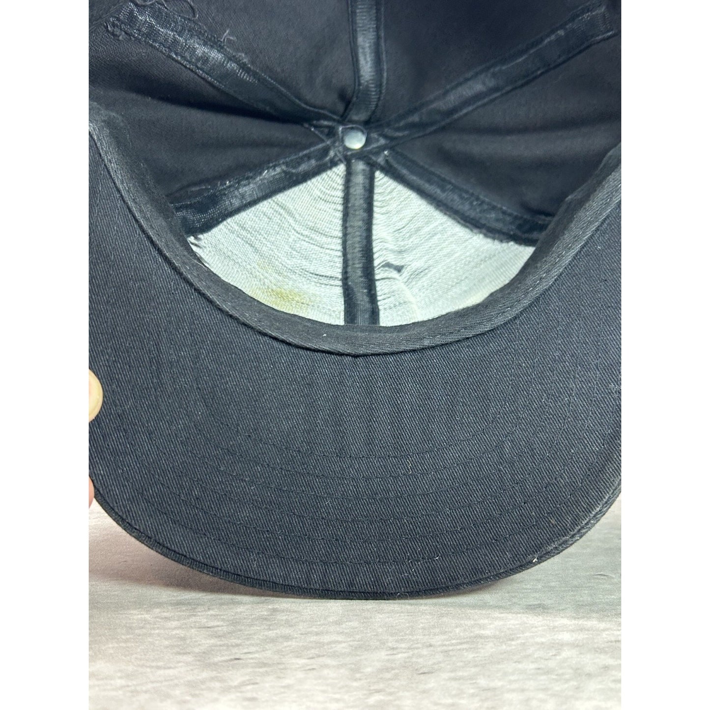 Vintage 90s San Jose Sharks NHL Embroidered Spellout Snapback Hat OSFA