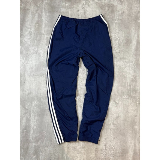 Vintage 90s Adidas Embroidered Logo Three Stripes Nylon Track Pants Size Small
