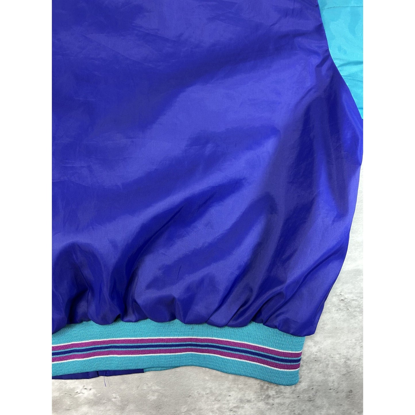 Vintage 1980s McDonalds Embroidered Logo Nylon Bomber Jacket Size XL