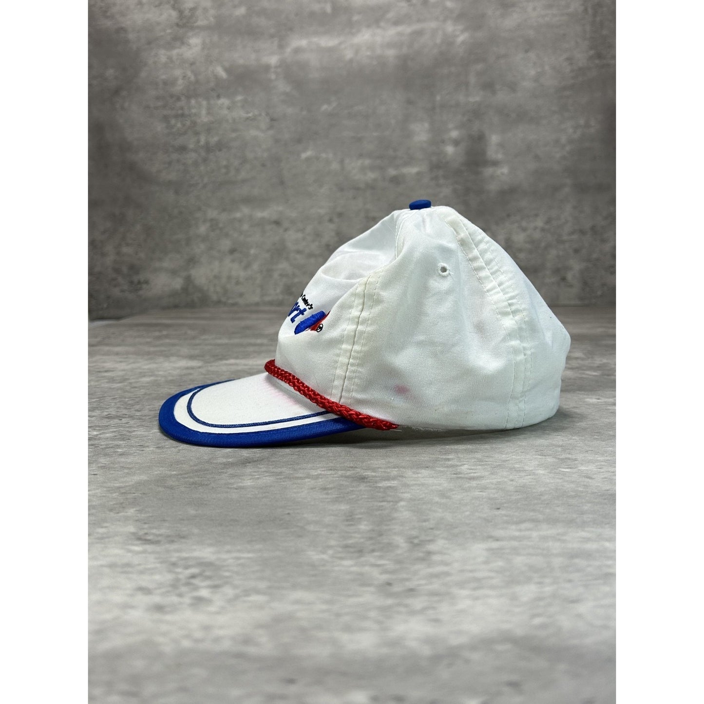 Vintage 90s NASA Kennedy Space Center Space Port Embroidered Strapback Hat OSFA