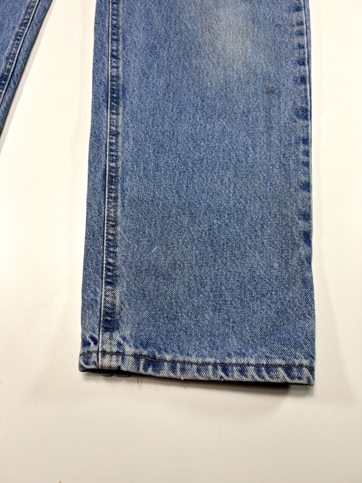 Vintage Carhartt Relaxed Fit Light Wash Denim Workwear Pants Size 37