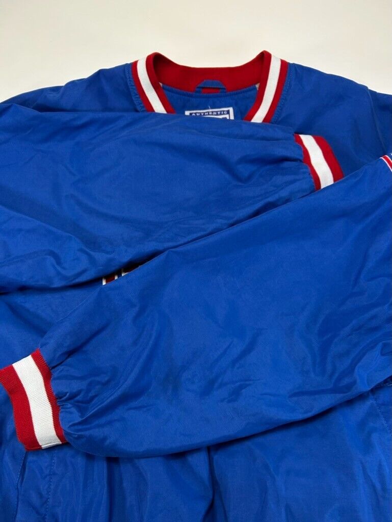 Vintage 90s New York Giants NFL Nylon Pullover Reebok Football Jacket Size Large