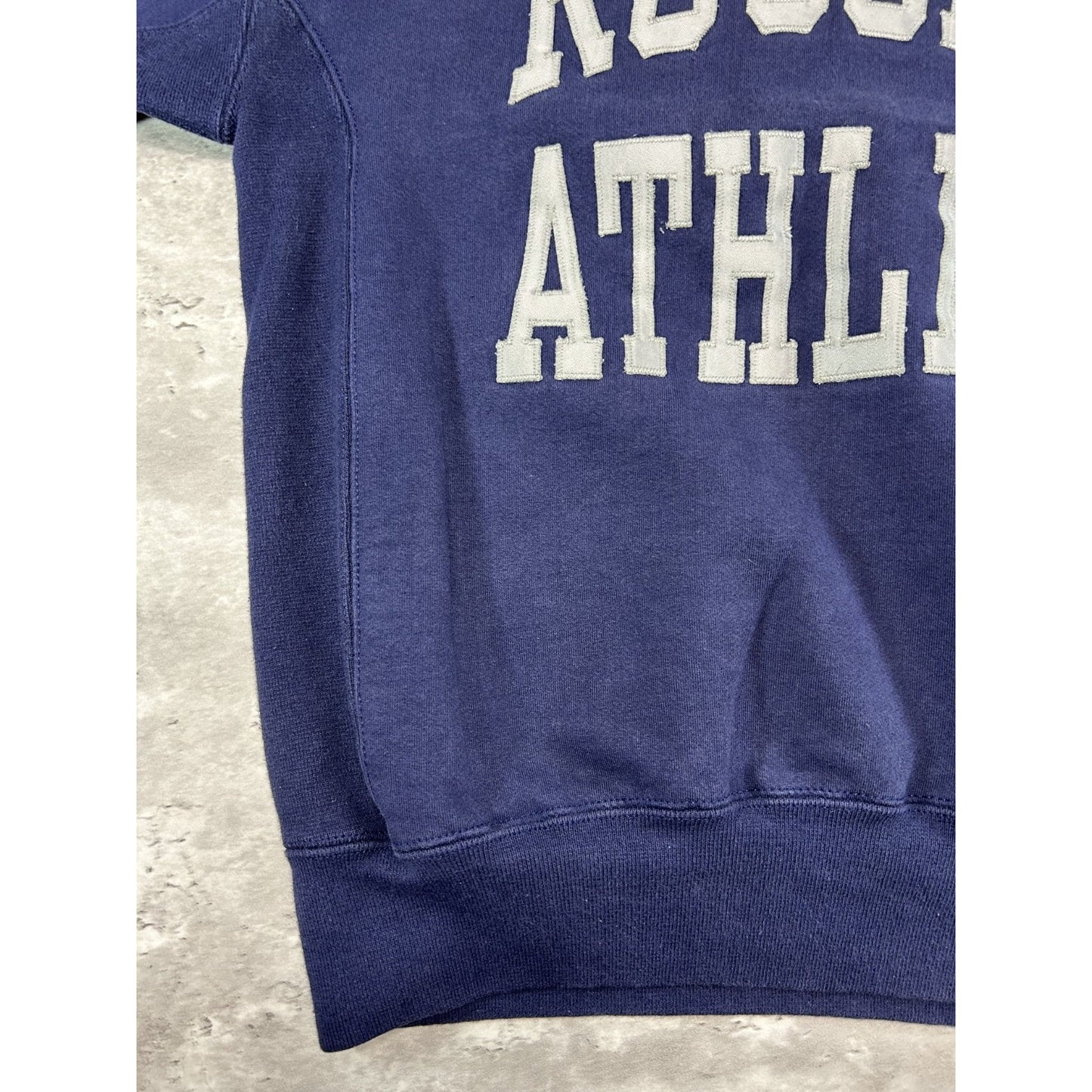 Vintage 90s Russell Athletic Embroidered Spellout Crewneck Sweatshirt Sz Medium