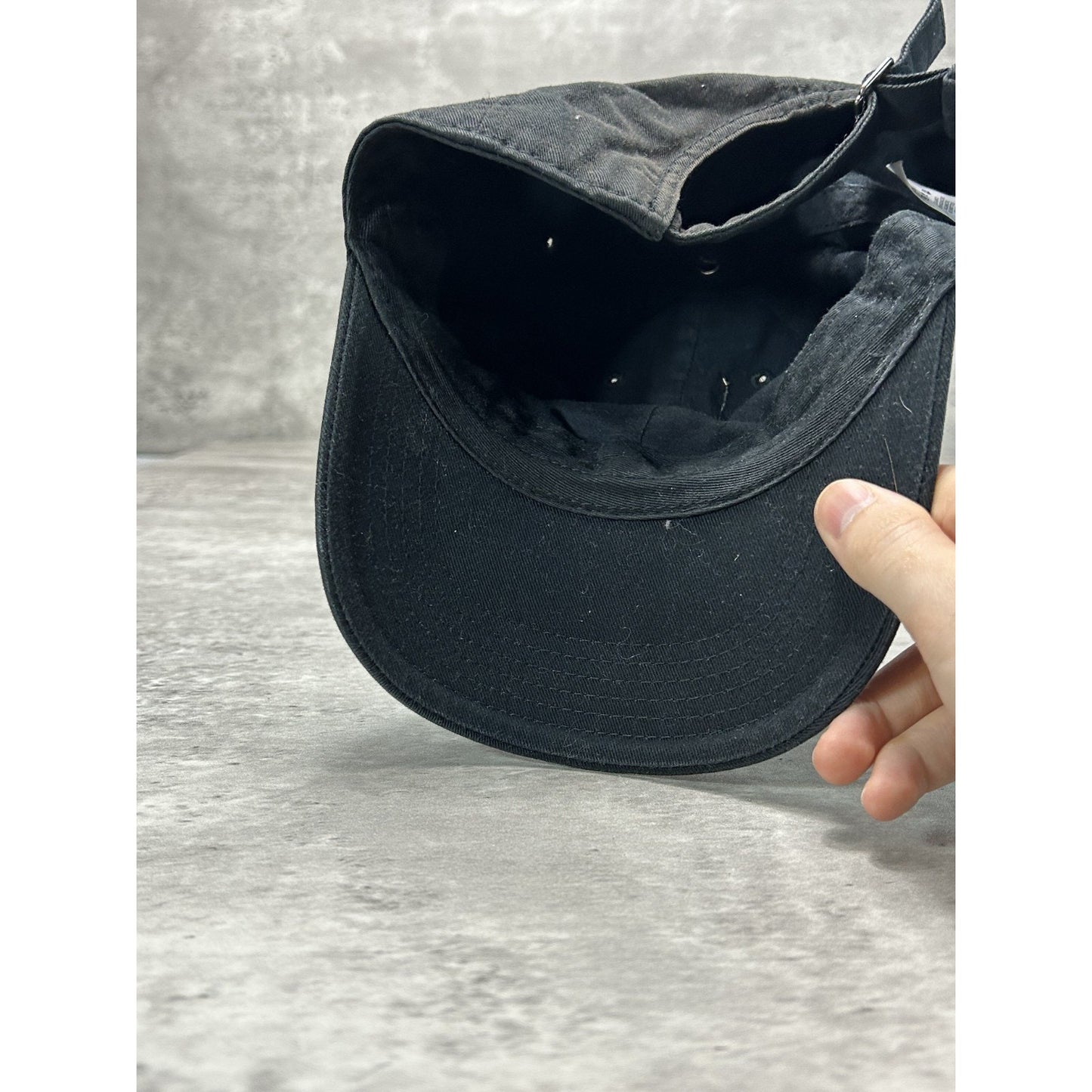 VIntage 2000s Nike Embroidered Swoosh Strapback Hat OSFA Black
