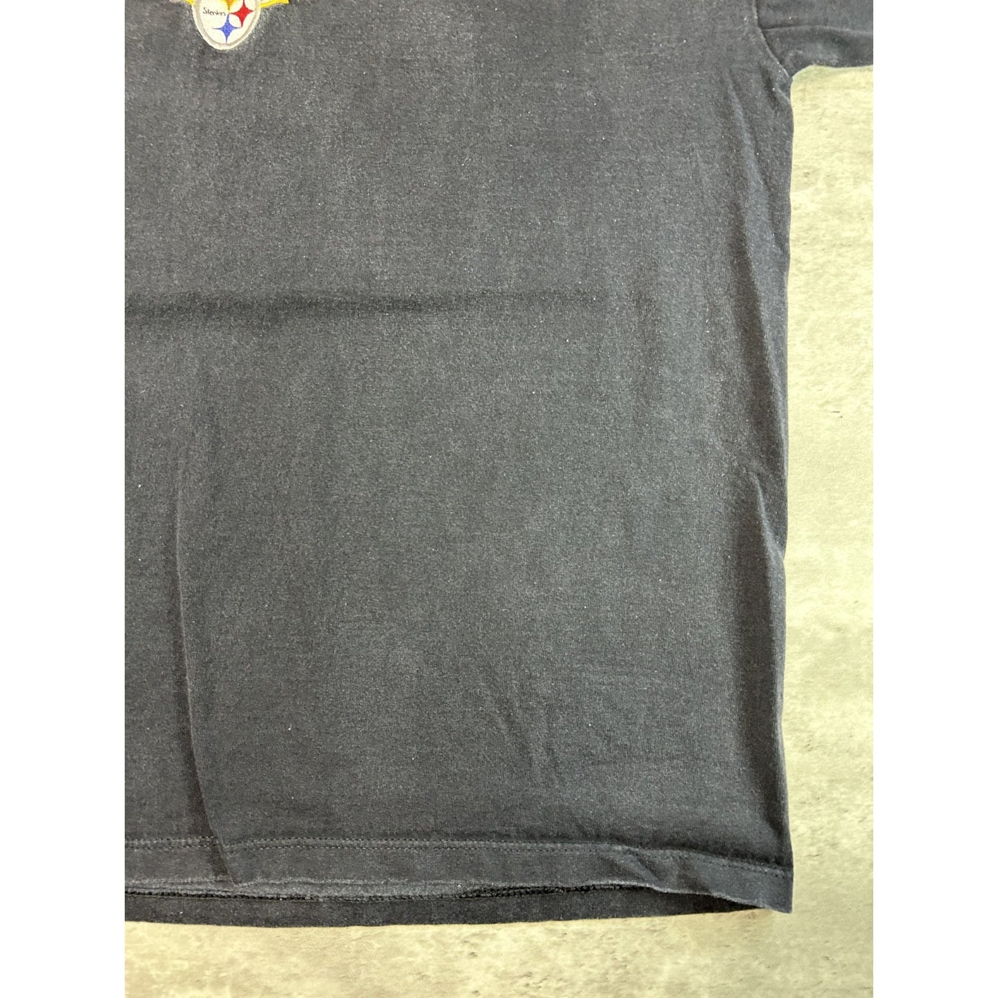 Vintage 90s Pittsburgh Steelers NFL Embroidered Spellout Starter T-Shirt Large