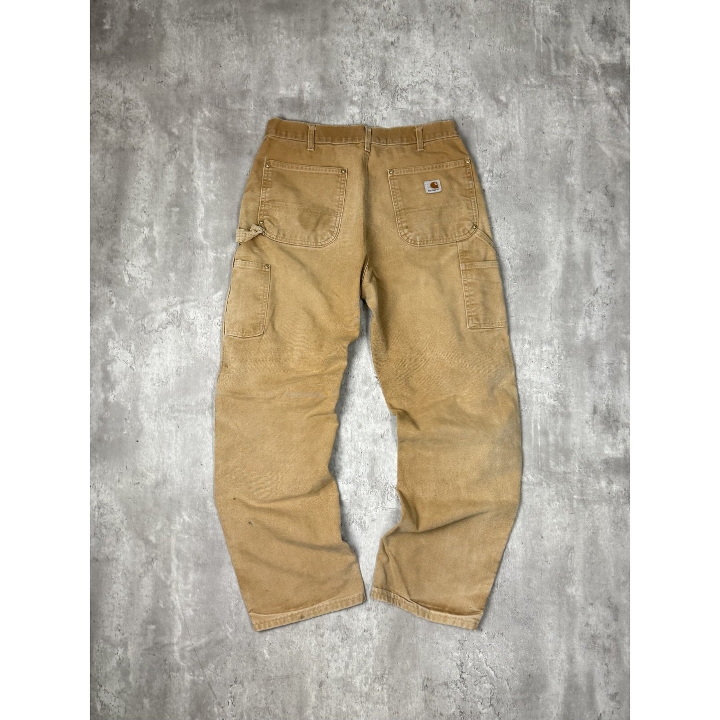Carhartt 125 Years Canvas Workwear Carpenter Double Knee Pants Size 32 Made USA