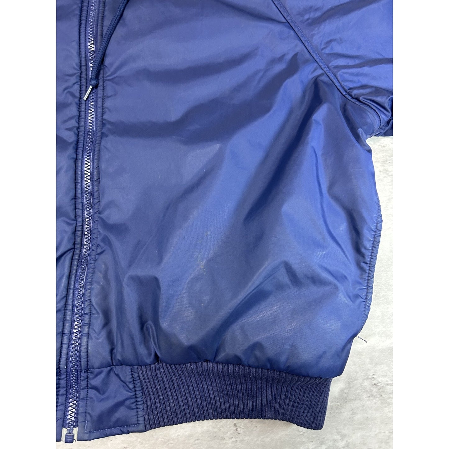 Vintage 90s Adidas Embroidered Logo Nylon Reversible Hooded Jacket Size Medium