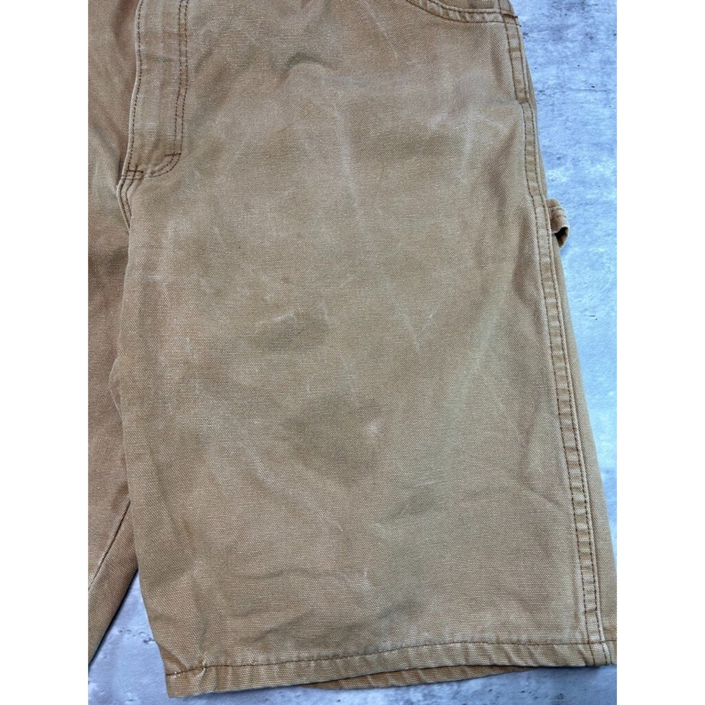 Vintage Dickies Canvas Workwear Carpenter Shorts Size 38 Beige