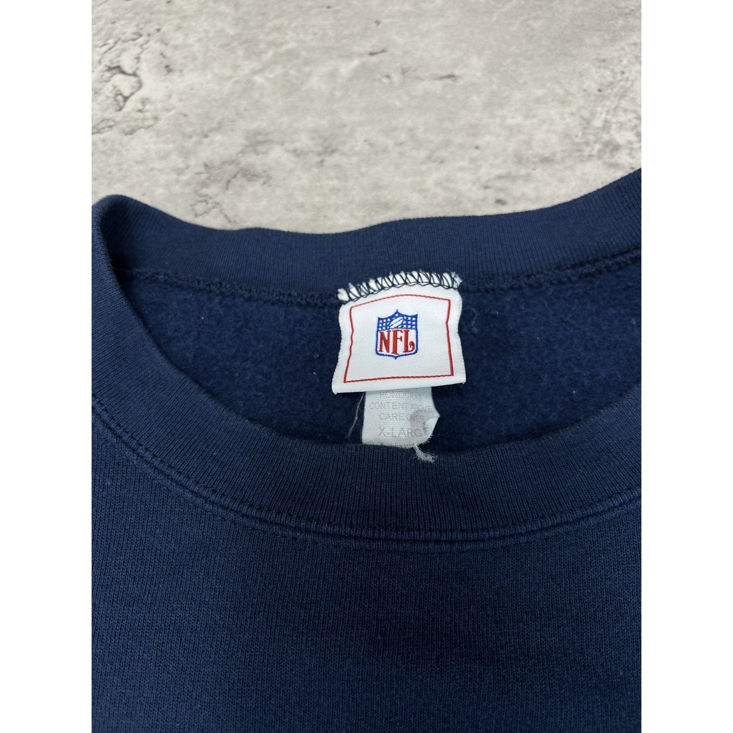 Vintage 90s Tennessee Titans NFL Embroidered Spellout Football Sweatshirt Sz XL