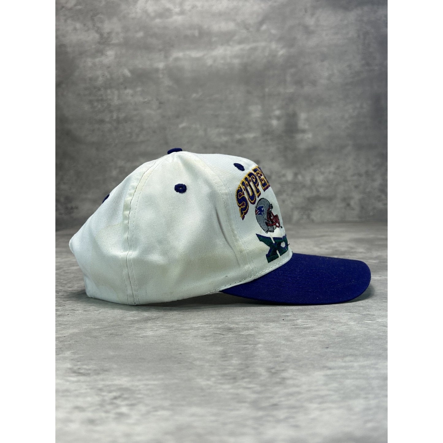 Vintage 1997 Packers Vs Patriots NFL Super Bowl XXXI Football Snapback Hat OSFA