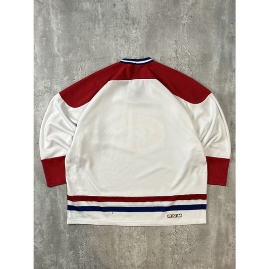 Vintage 90s Montreal Canadiens NHL CCM Hockey Jersey Size XL