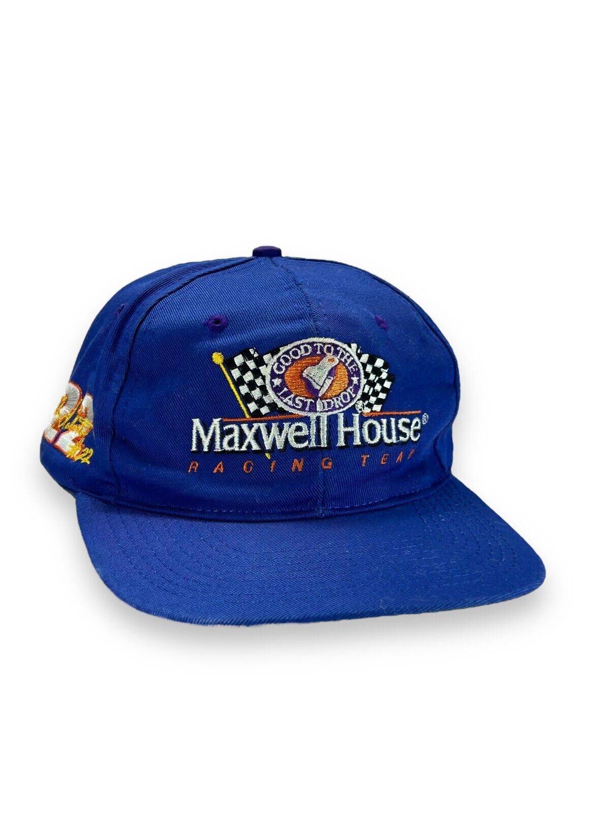 Vintage #22 Bobby Labonte Nascar Maxwell House Racing Embroided Snapback Hat OSFA