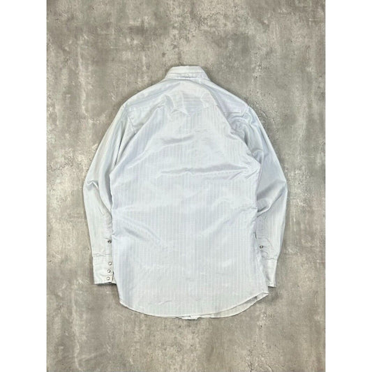 Vintage 1970s Panhandle Slim Pearl Snap Long Sleeve Button Up Shirt Size Medium