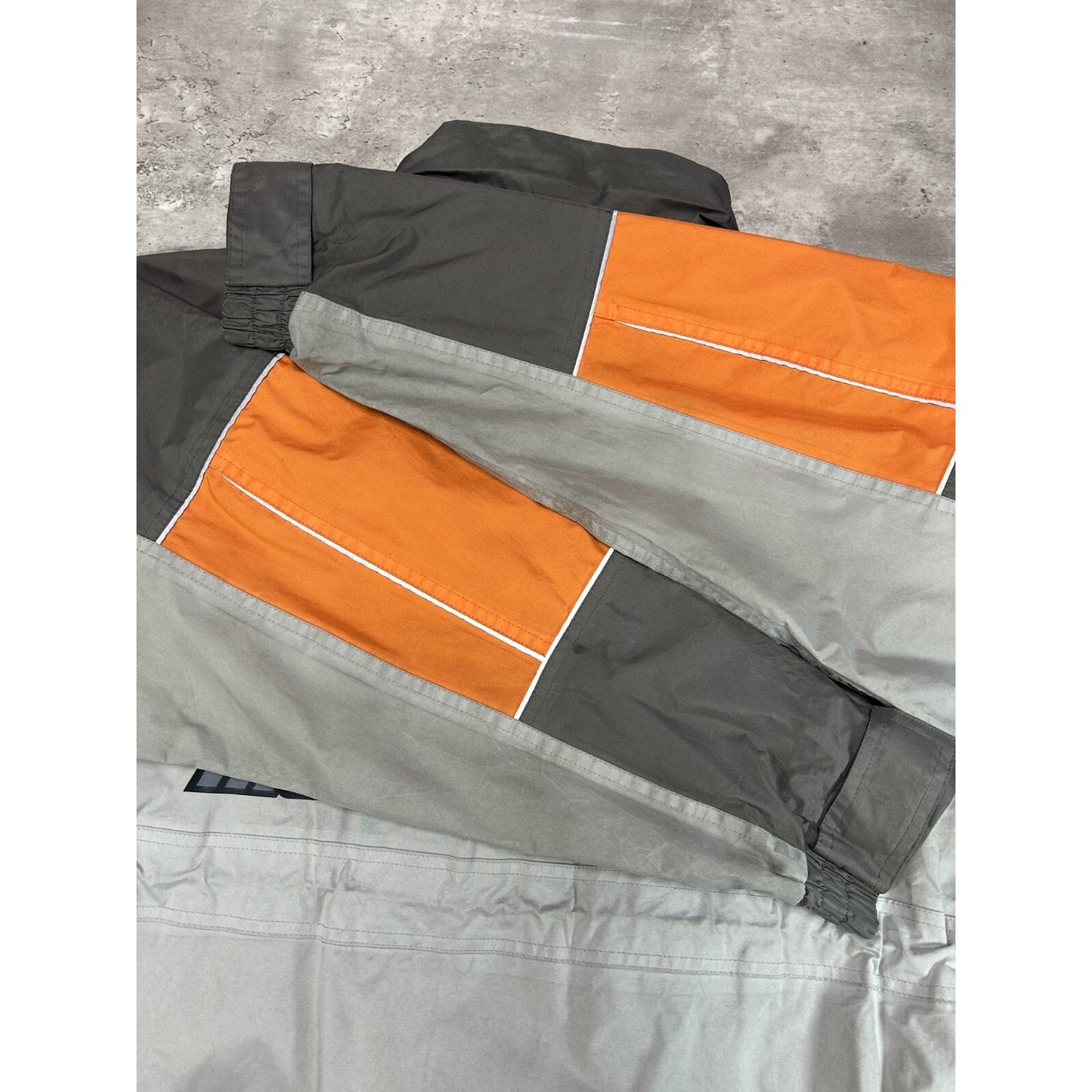 Vintage Y2K Harley Davidson Graphic Spellout Nylon Full Zip Jacket Size XL
