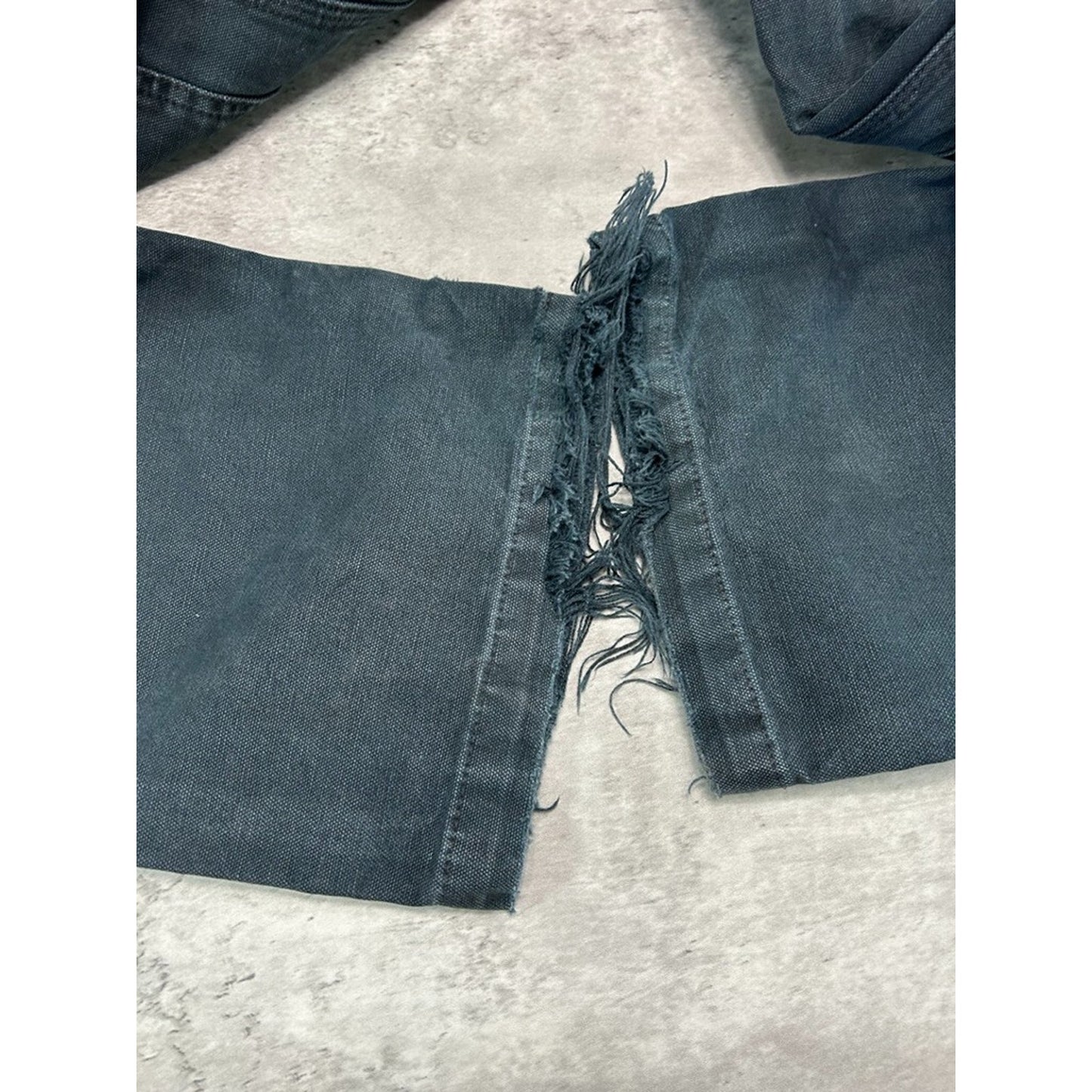 Vintage Carhartt Canvas Workwear Carpenter Double Knee Pants Size 36 Black