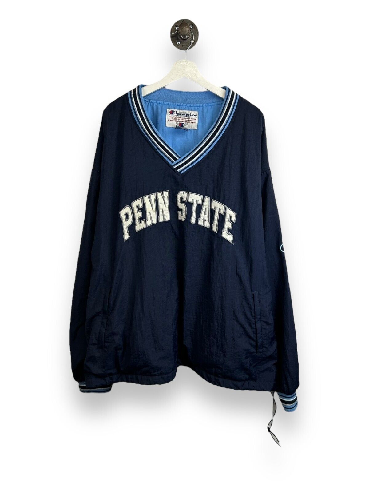 Vintage 90s Penn State Nittany Lions NCAA Champion Nylon Pullover Jacket Size XXL