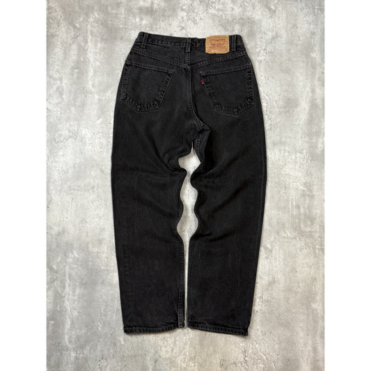 Vintage 90s Levis 550 Red Tab Black Denim Pants Size 31 Black