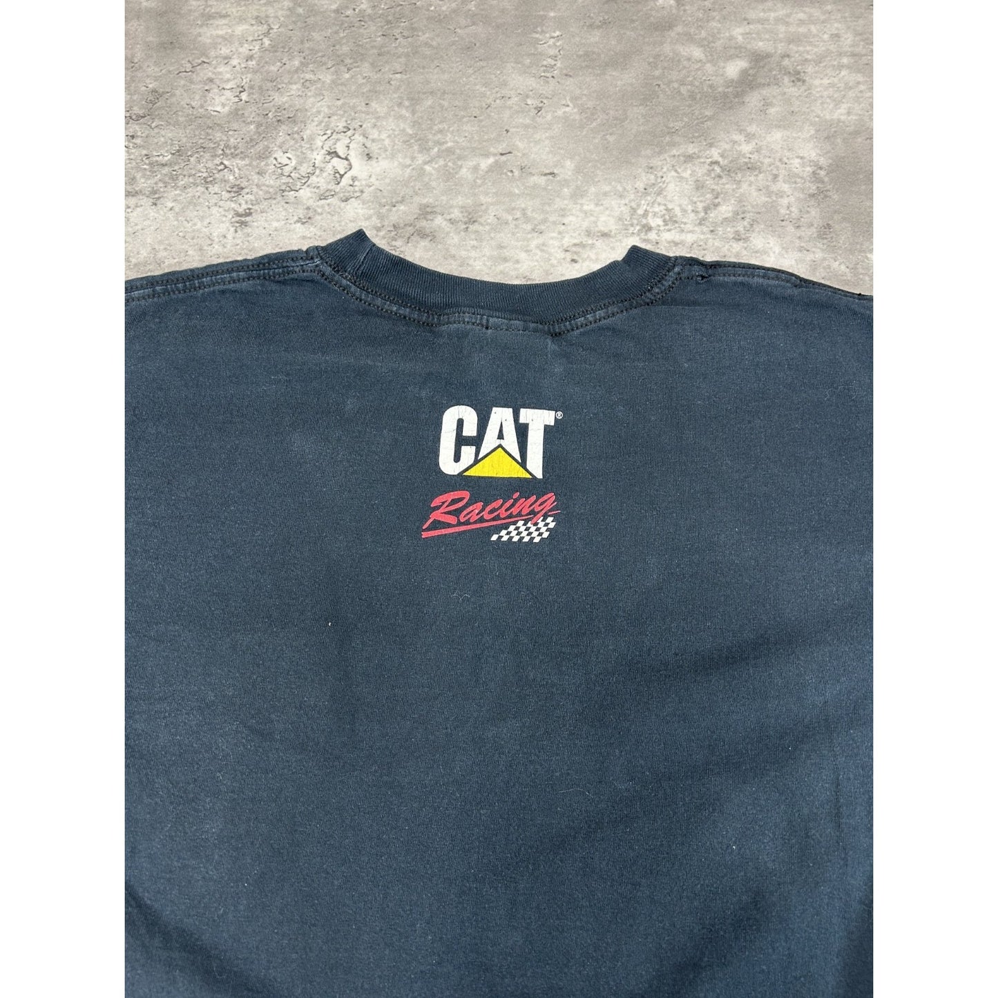 Vintage Dave Blaney #22 Cat Racing Nascar Long Sleeve T-Shirt Size Medium