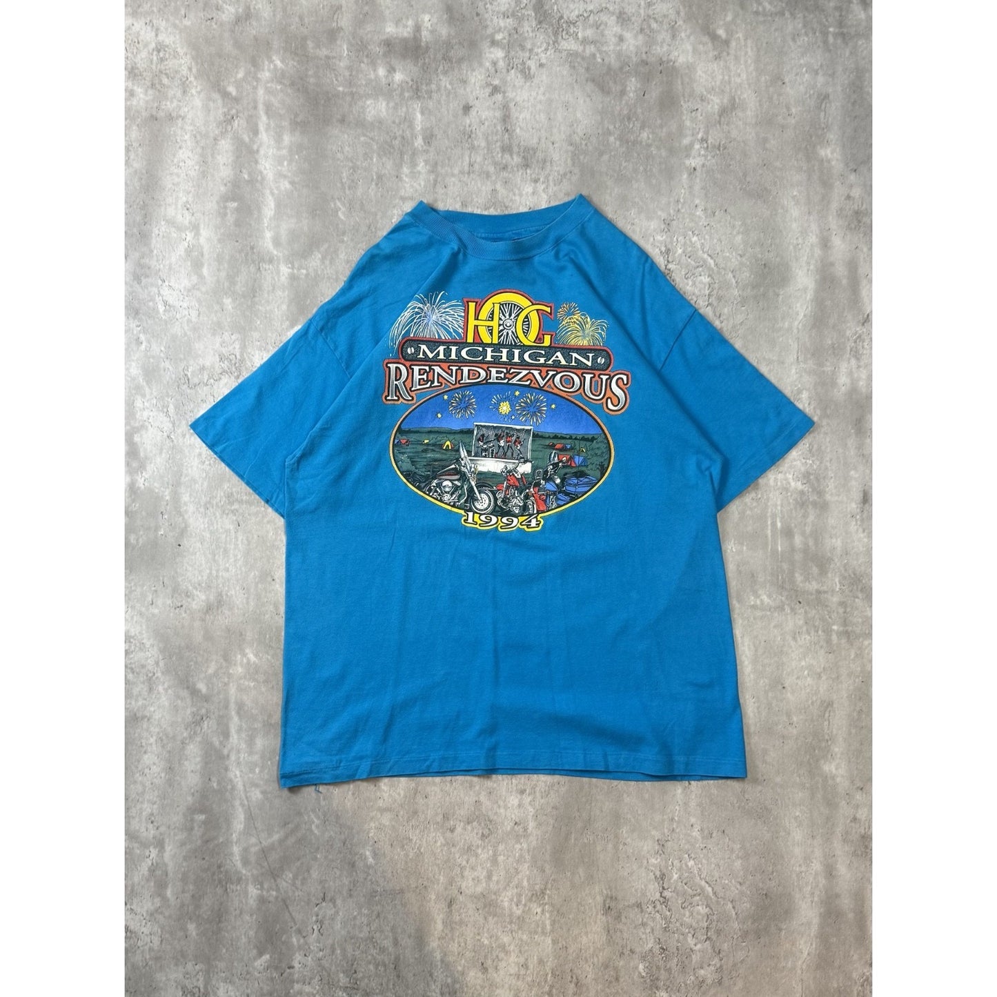 Vintage 90s Harley Davidson Owners Group Spellout Graphic T-Shirt Size XL