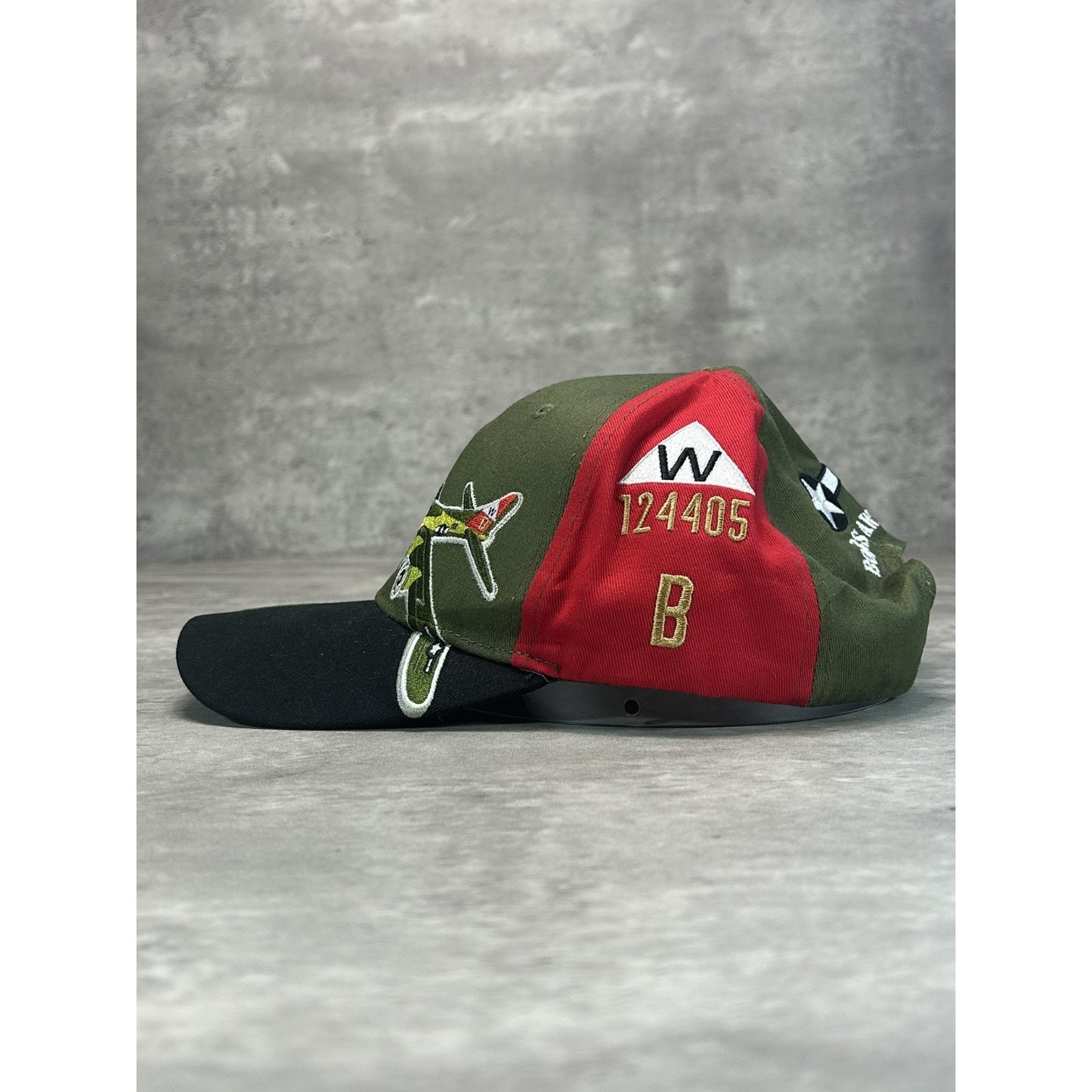 Vintage 90s B-17 War Plane US Air Force Embroidered Strapback Hat OSFA